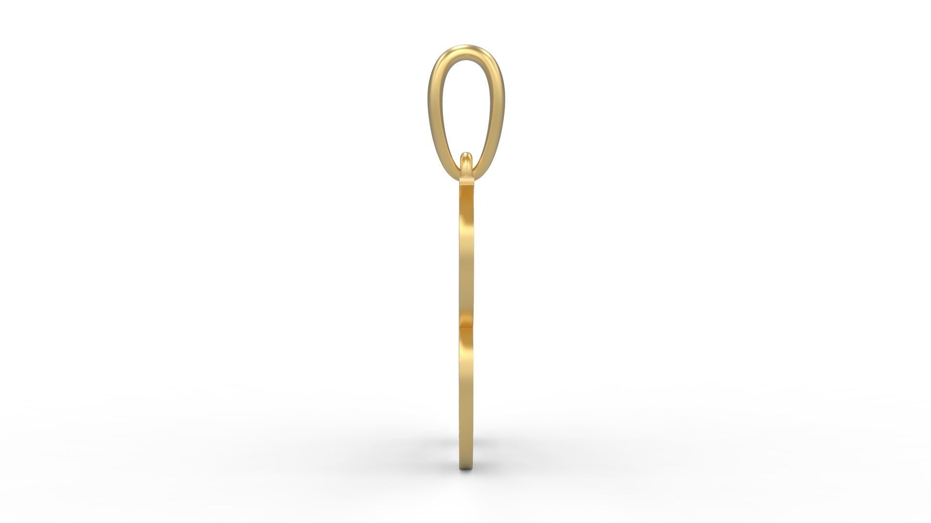 Initial Letters Pendant Painter B 3D print model_2