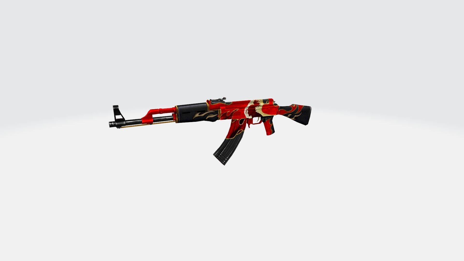 AK47 Rifle Game Weapon 26x 3D model_20