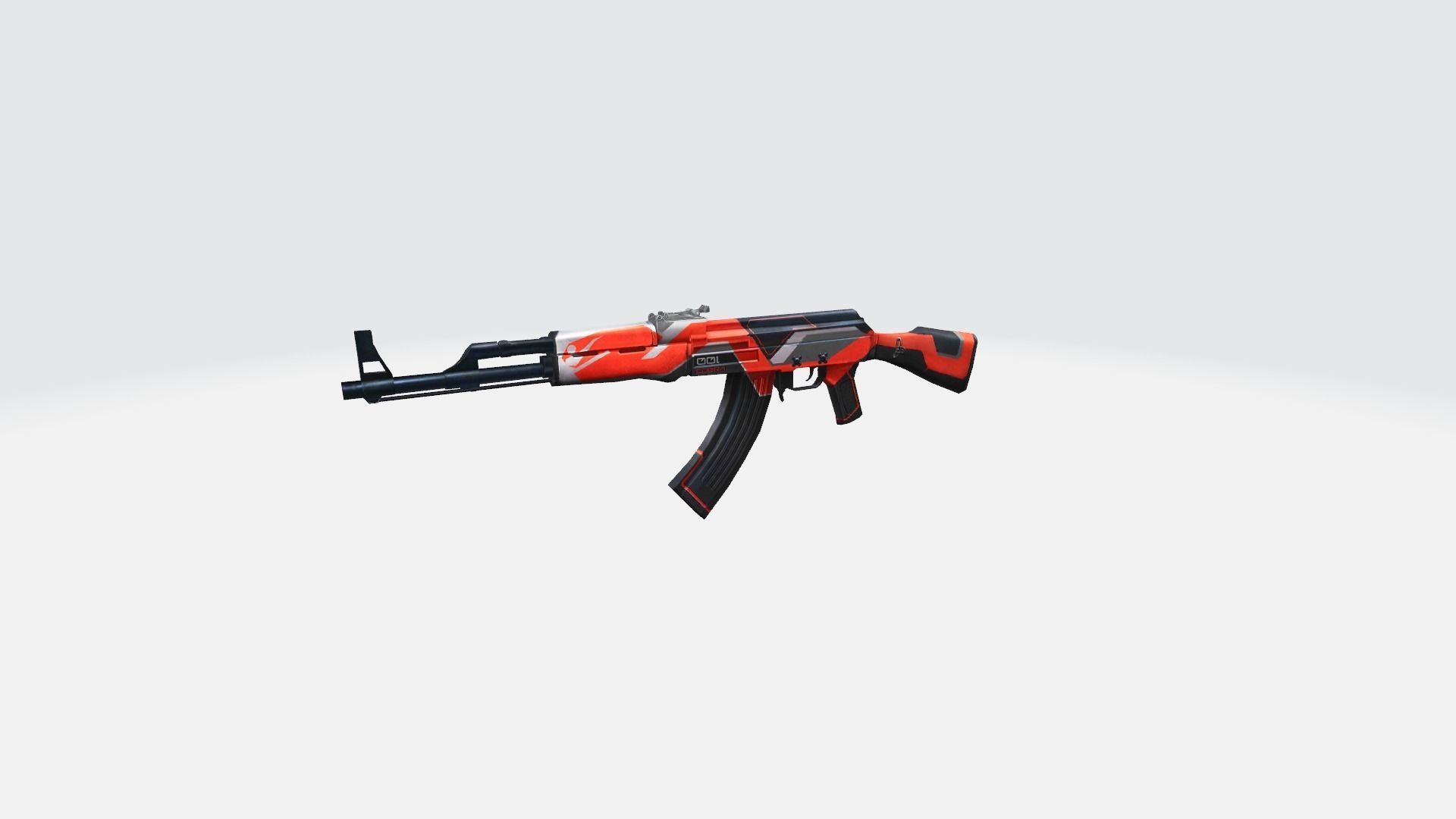 AK47 Rifle Game Weapon 26x 3D model_6