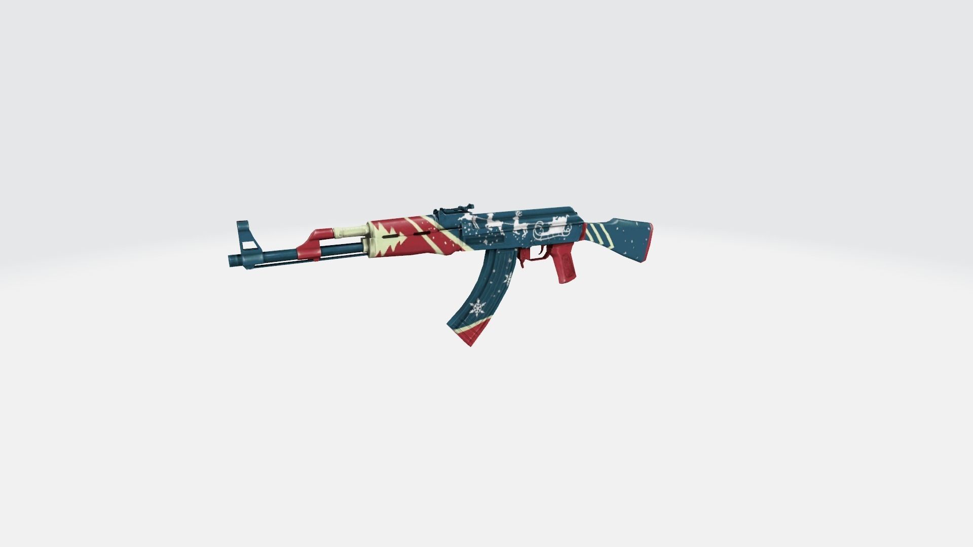 AK47 Rifle Game Weapon 26x 3D model_5