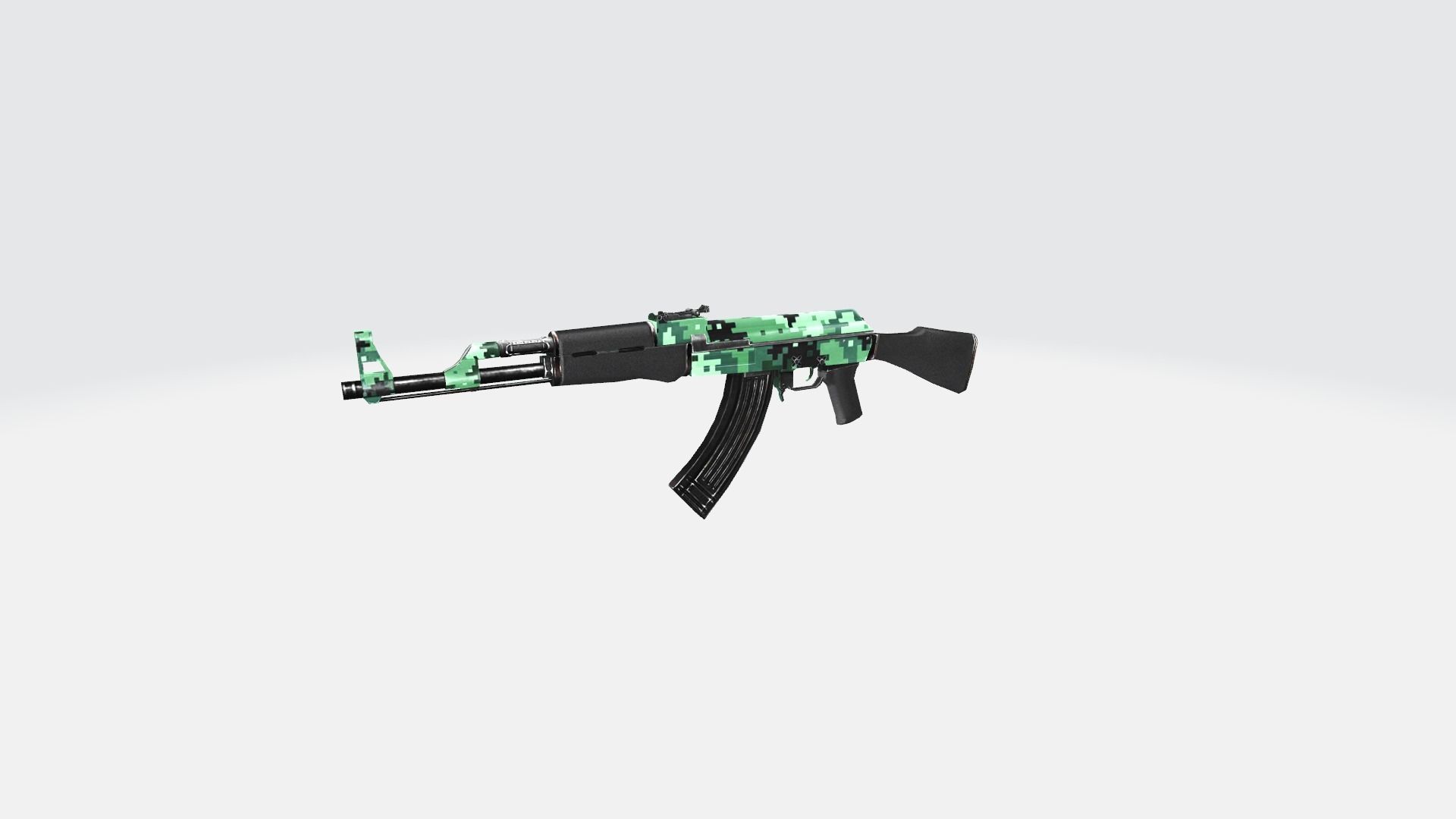 AK47 Rifle Game Weapon 26x 3D model_8