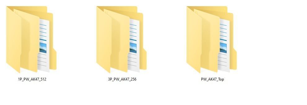 AK47 Rifle Game Weapon 26x 3D model_32