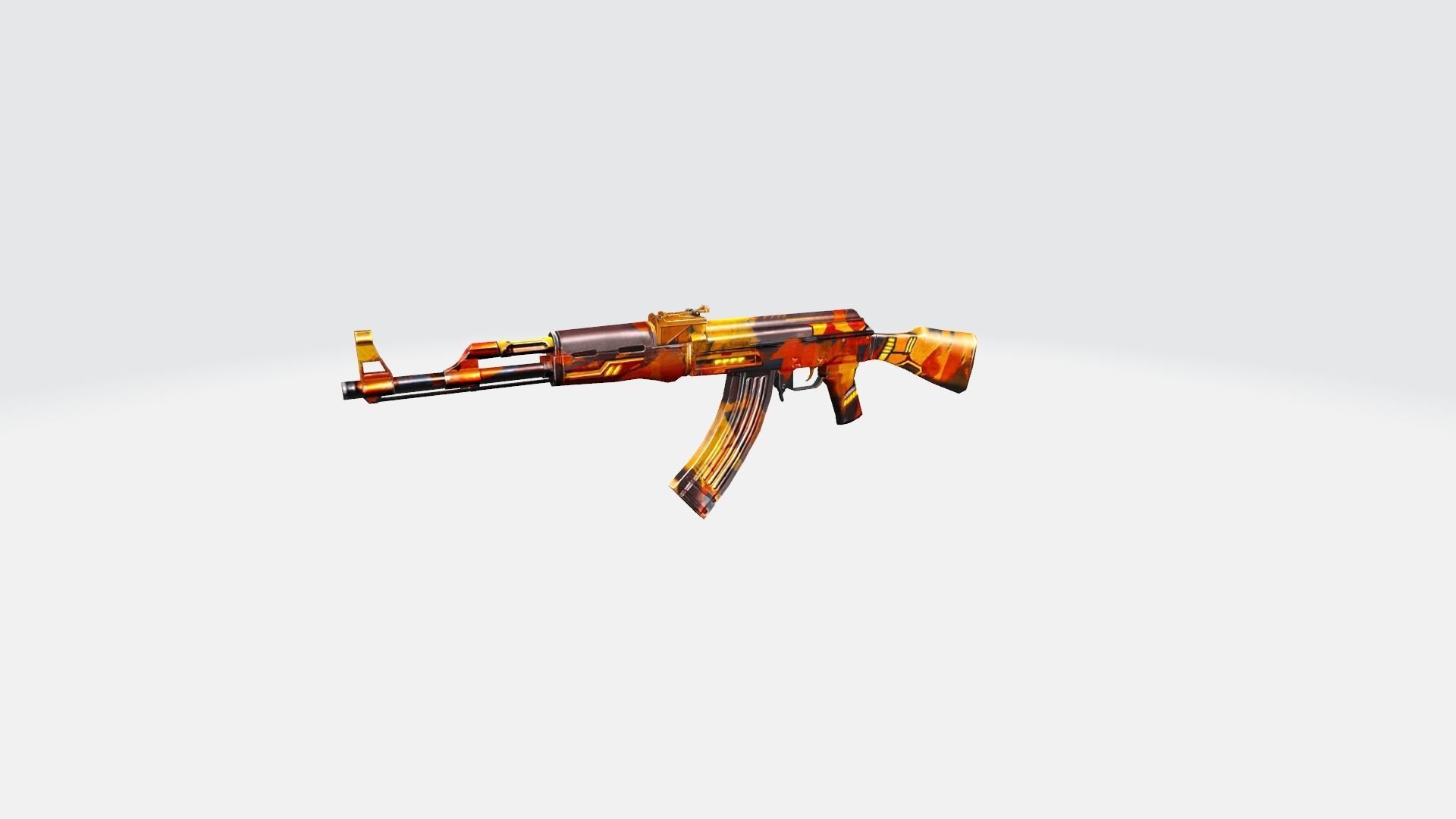 AK47 Rifle Game Weapon 26x 3D model_21
