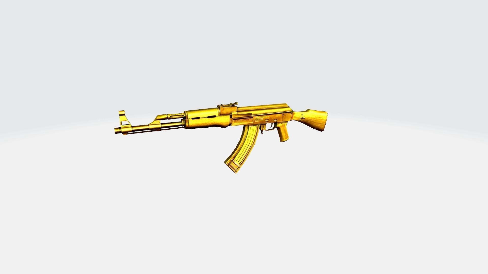 AK47 Rifle Game Weapon 26x 3D model_11