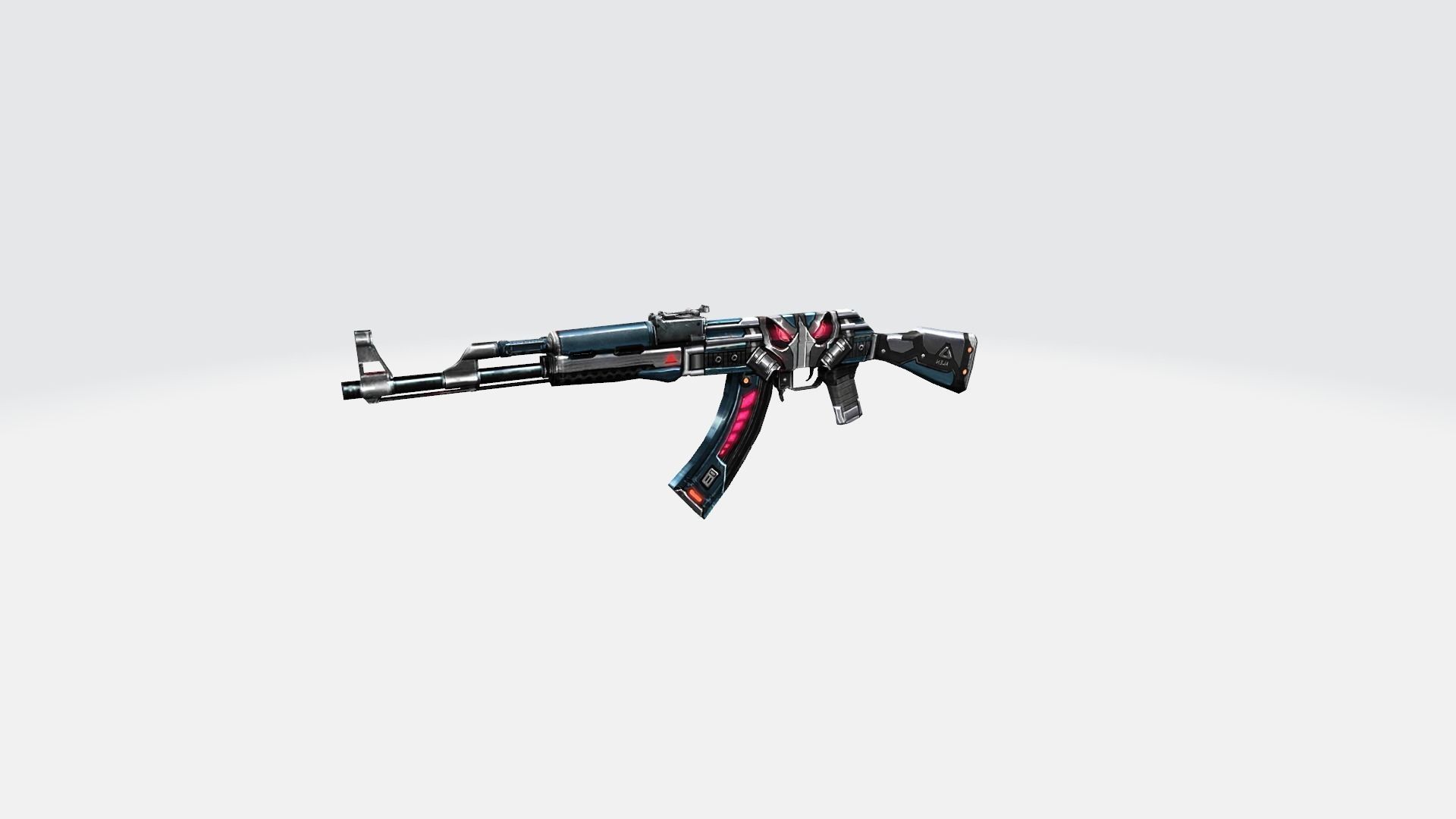 AK47 Rifle Game Weapon 26x 3D model_15