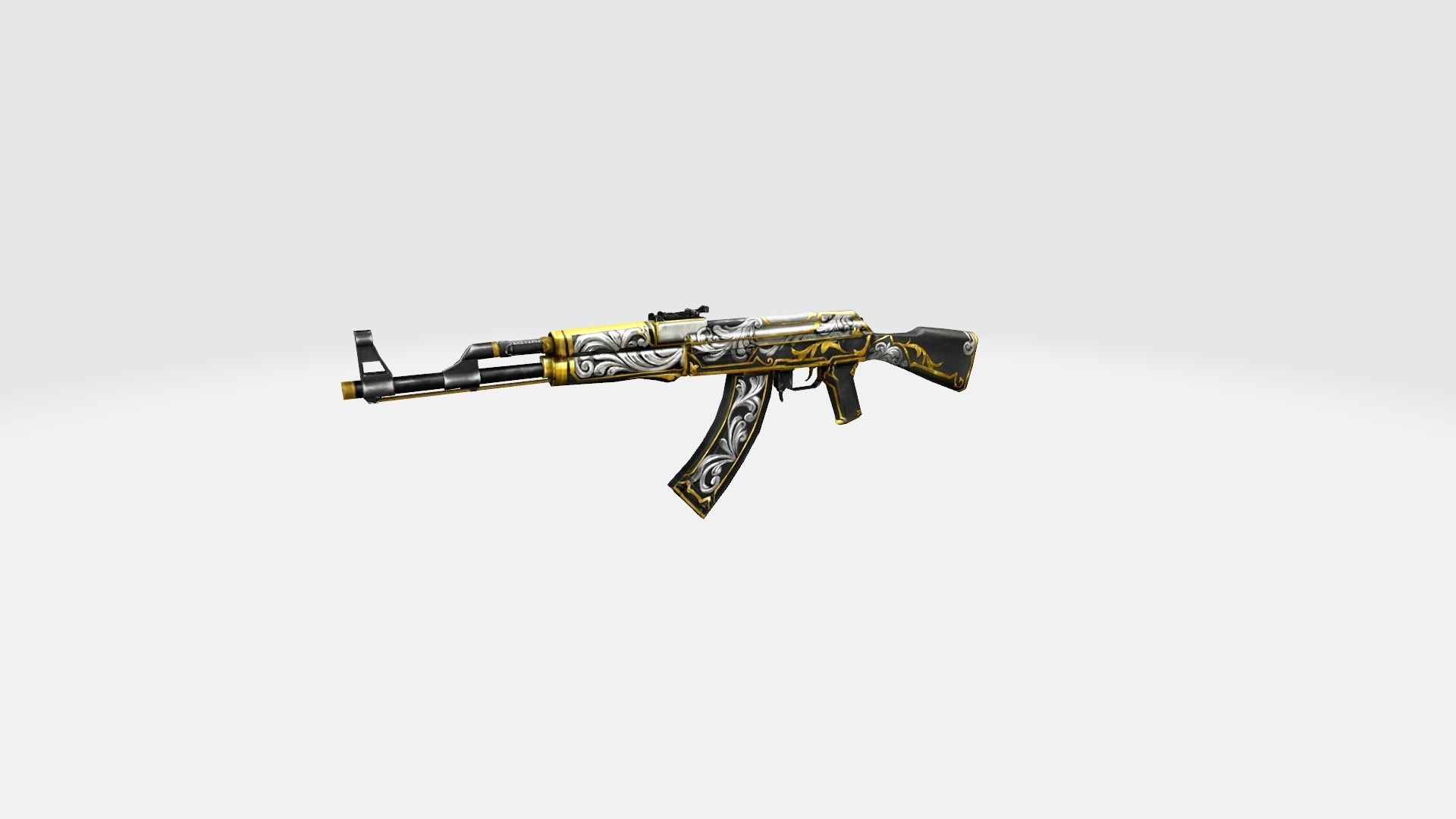 AK47 Rifle Game Weapon 26x 3D model_19