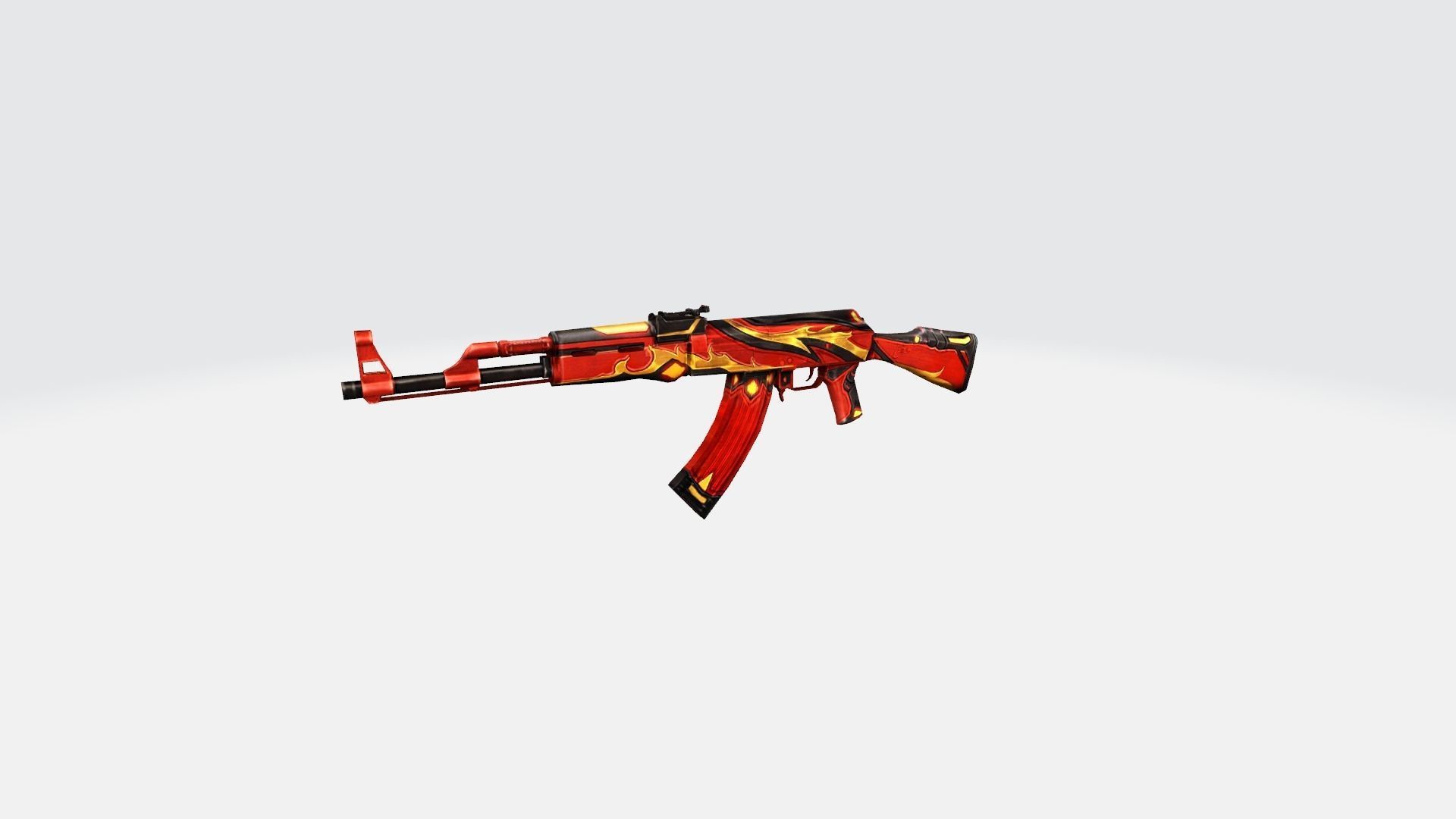 AK47 Rifle Game Weapon 26x 3D model_10