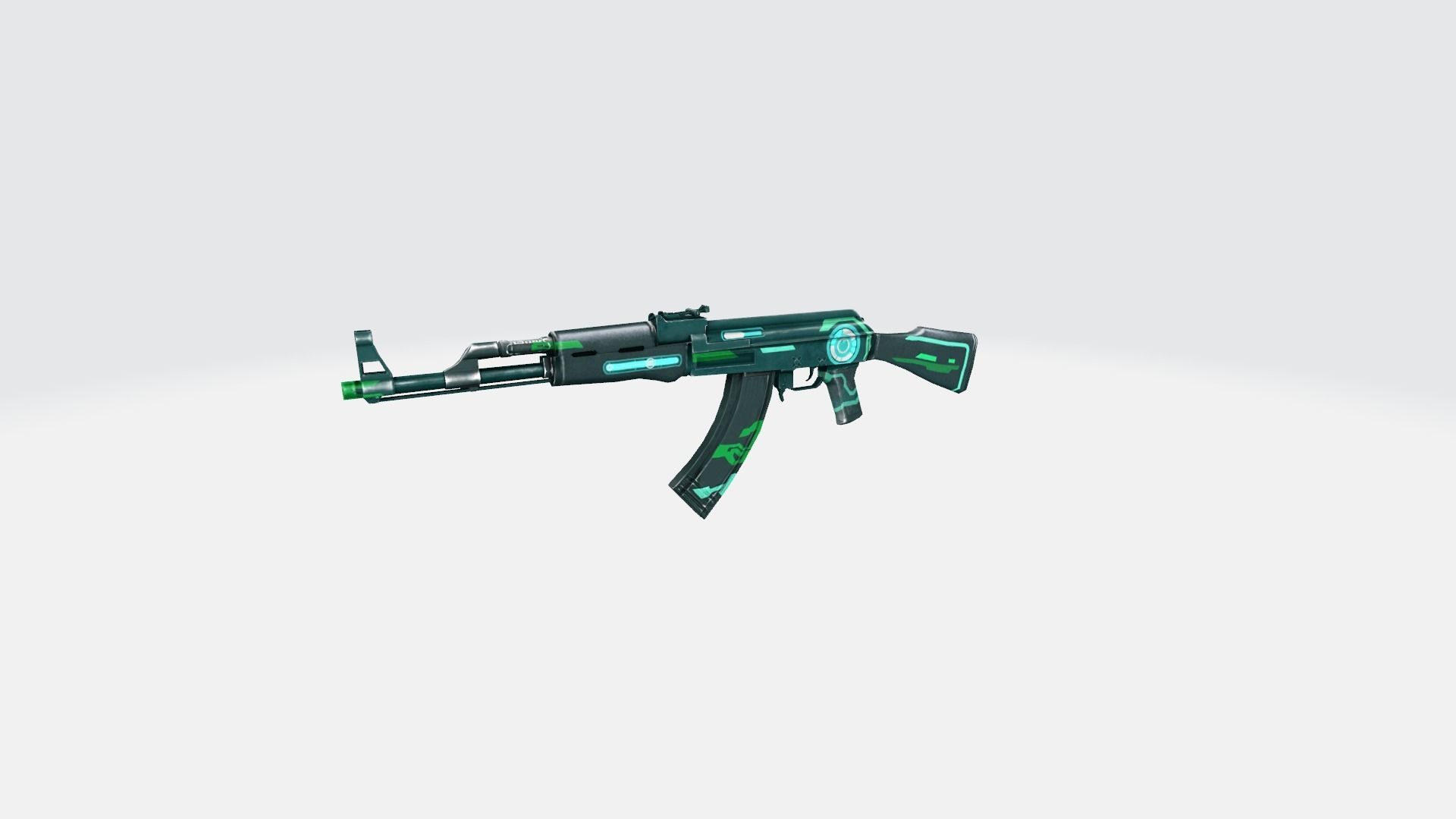 AK47 Rifle Game Weapon 26x 3D model_12