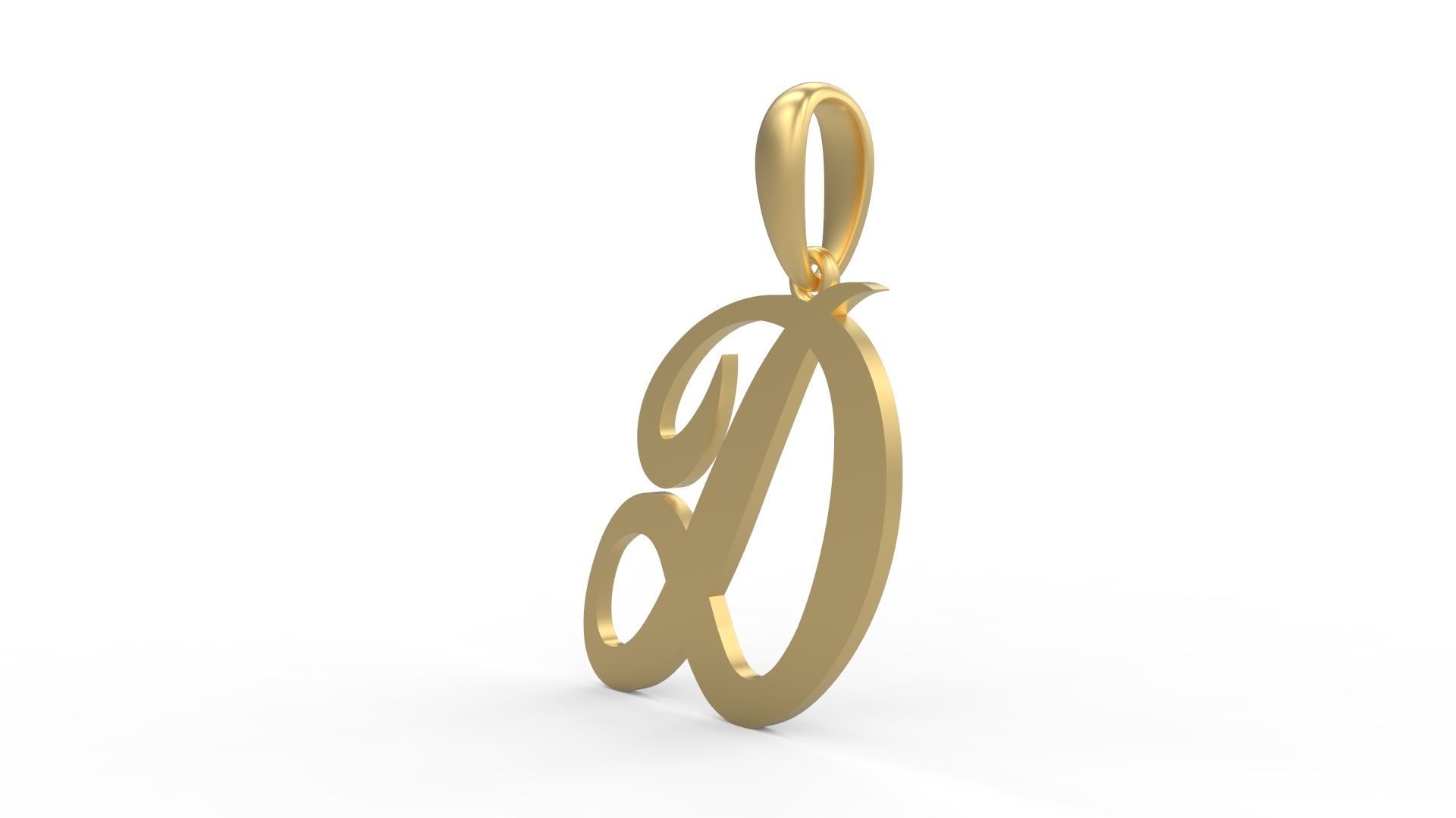 Initial Letters Pendant Painter D 3D print model_1