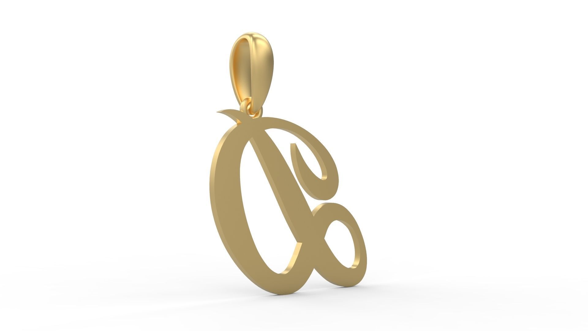 Initial Letters Pendant Painter D 3D print model_3