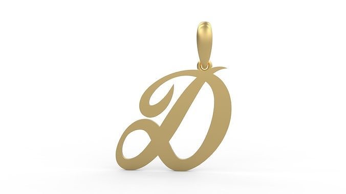 Initial Letters Pendant Painter D 3D print model