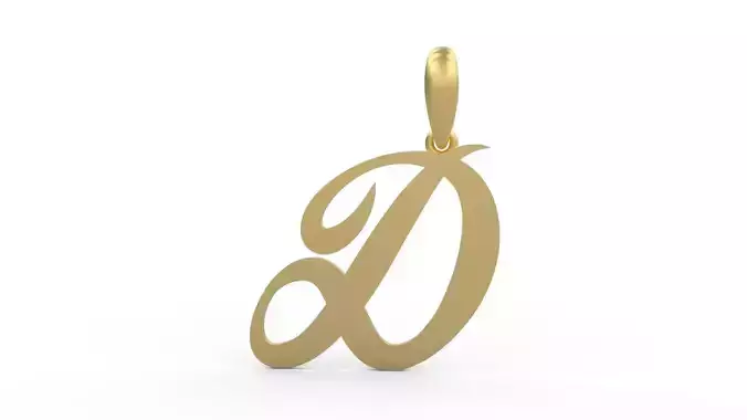 Initial Letters Pendant Painter D 3D print model