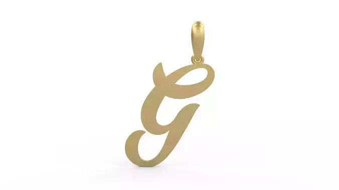 Initial Letters Pendant Painter G 3D print model