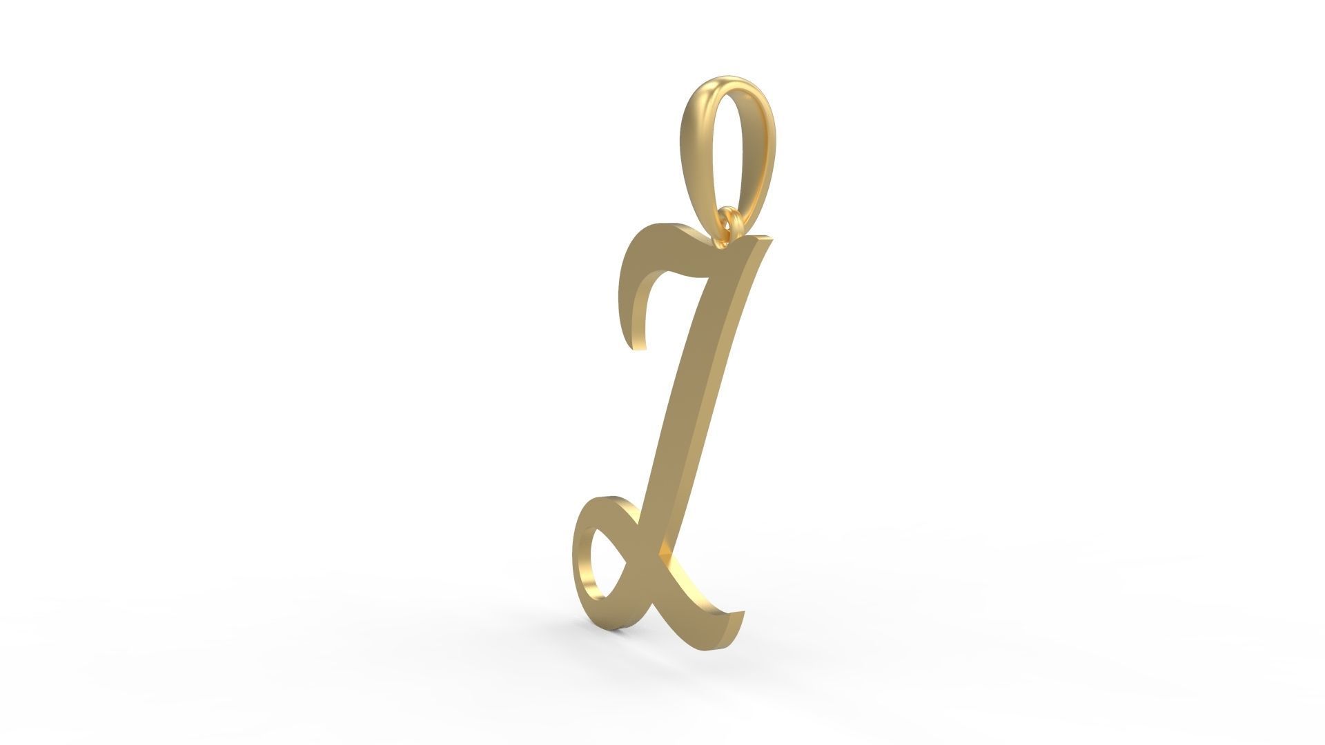 Initial Letters Pendant Painter J 3D print model_1