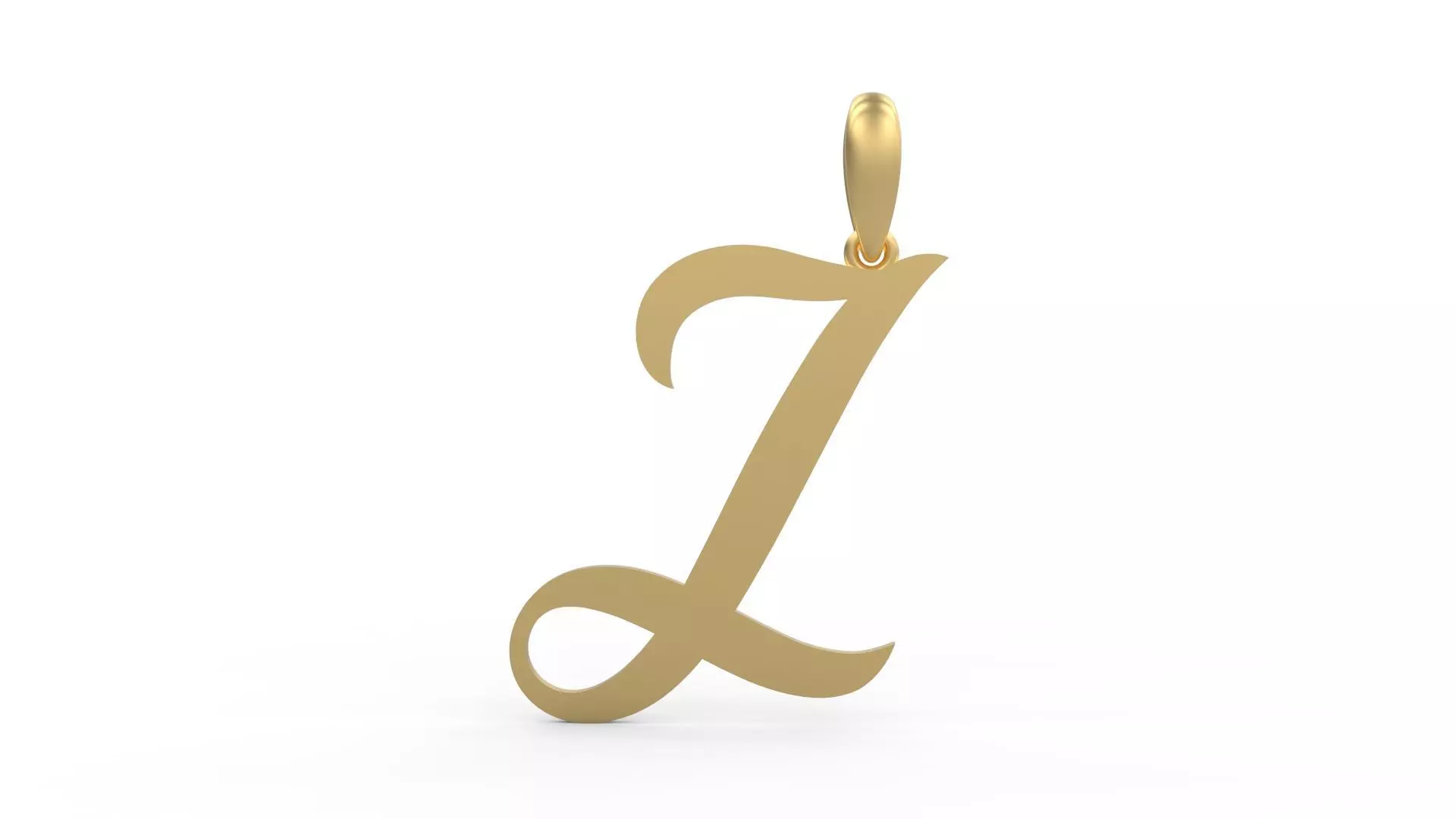 Initial Letters Pendant Painter J 3D print model_0