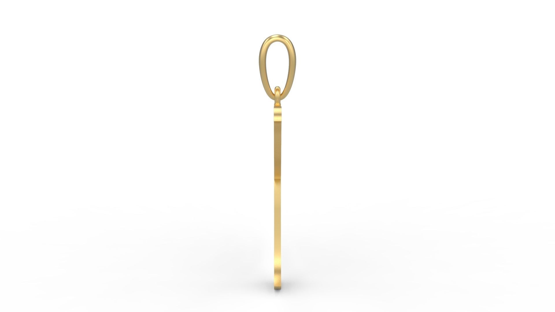 Initial Letters Pendant Painter K 3D print model_2