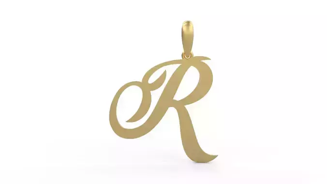 Initial Letters Pendant Painter R 3D print model