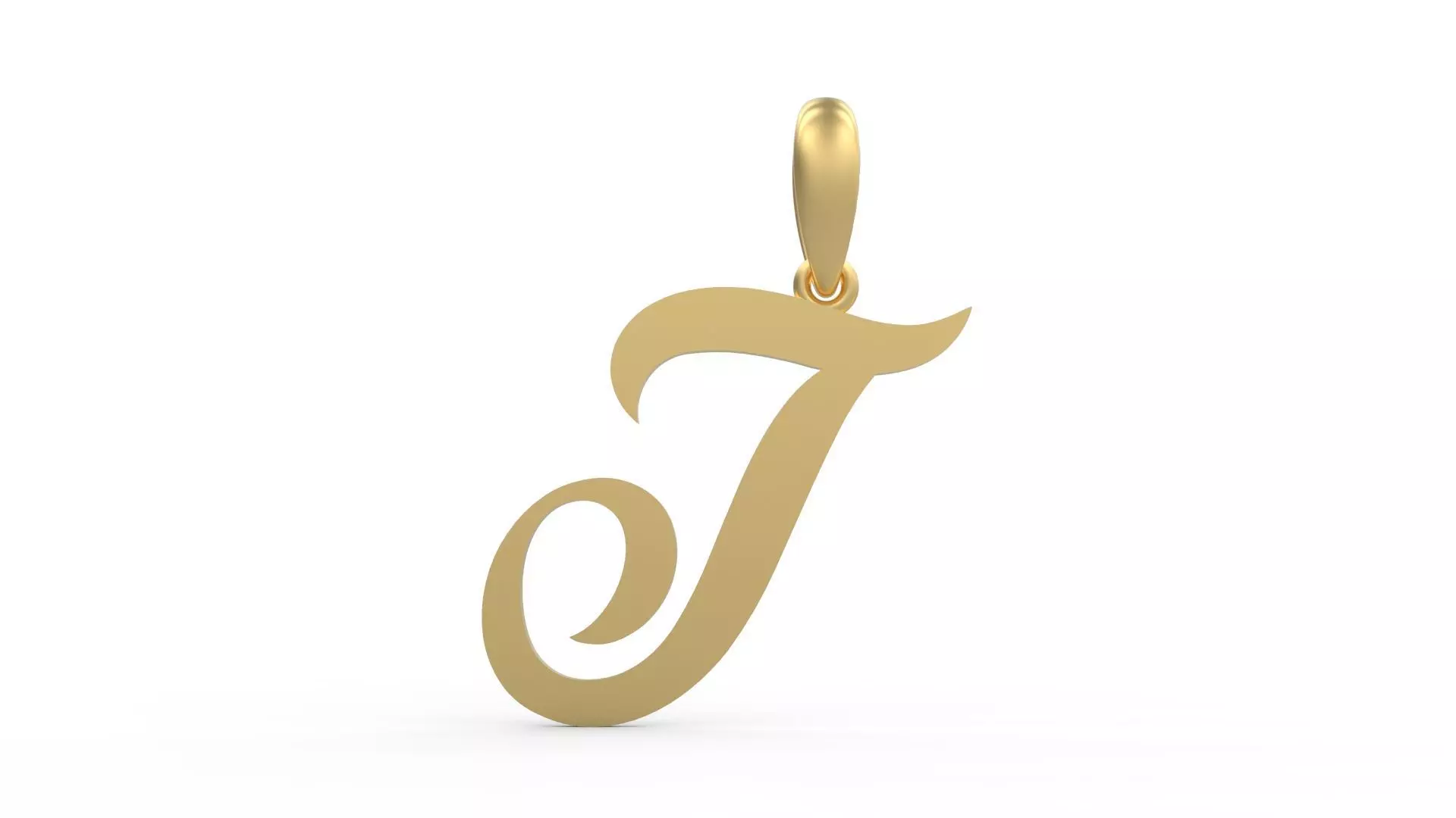 Initial Letters Pendant Painter T 3D print model_0
