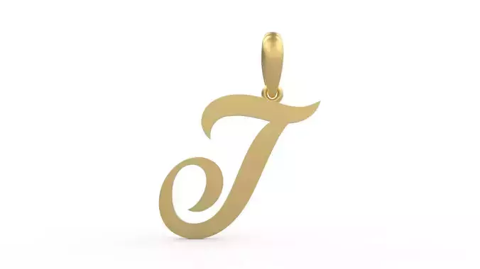 Initial Letters Pendant Painter T 3D print model