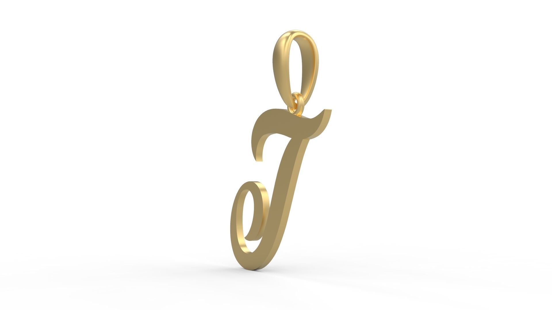 Initial Letters Pendant Painter T 3D print model_1