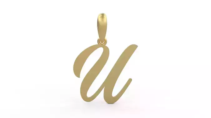 Initial Letters Pendant Painter U