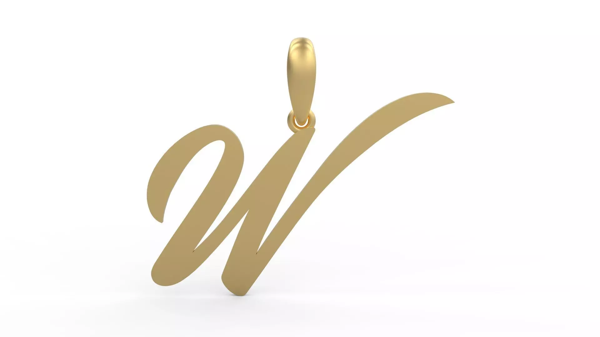 Initial Letters Pendant Painter W 3D print model_0
