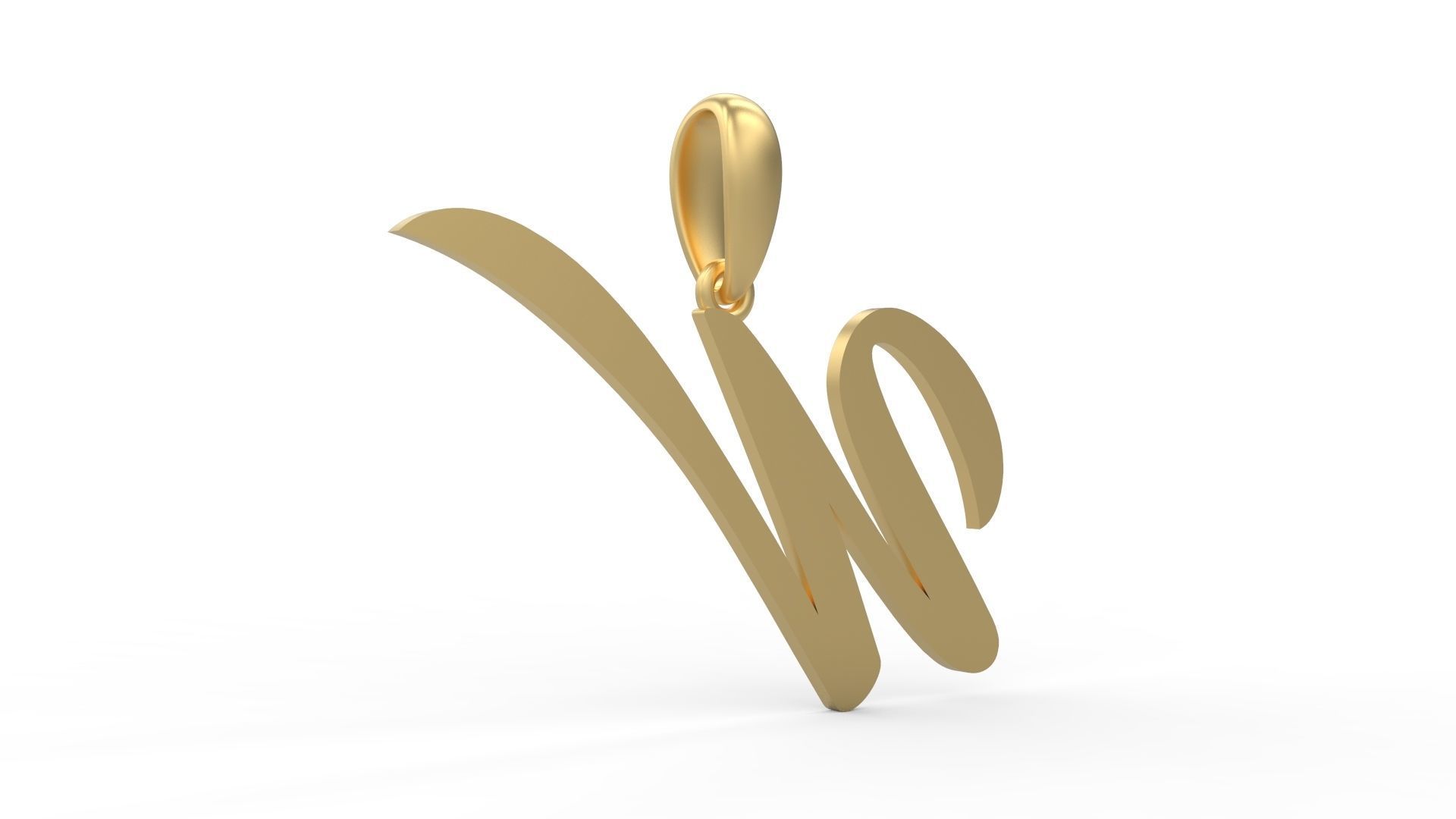 Initial Letters Pendant Painter W 3D print model_3