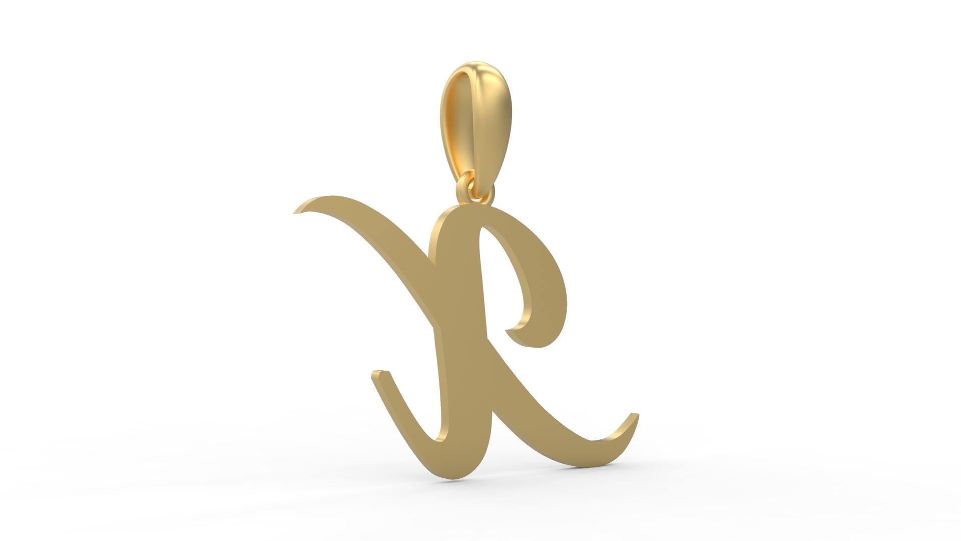 Initial Letters Pendant Painter X 3D print model_3