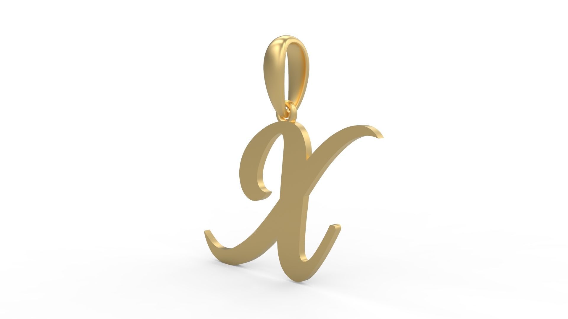 Initial Letters Pendant Painter X 3D print model_1
