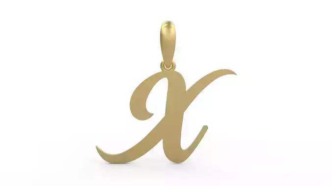 Initial Letters Pendant Painter X