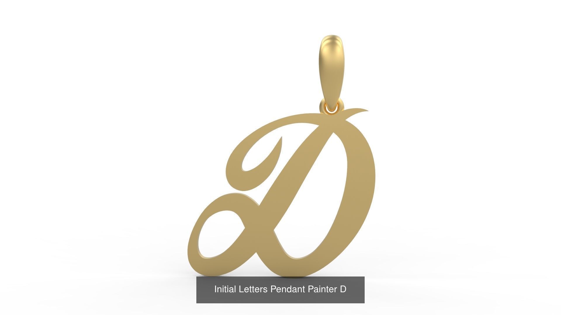 Initial Letters Pendant Alphabets Painter 3D Model Collection_6