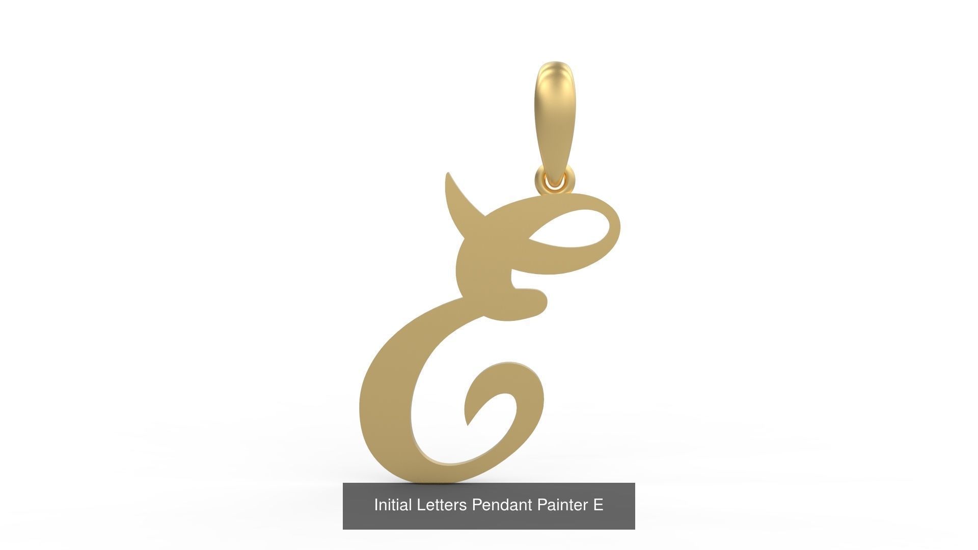 Initial Letters Pendant Alphabets Painter 3D Model Collection_7