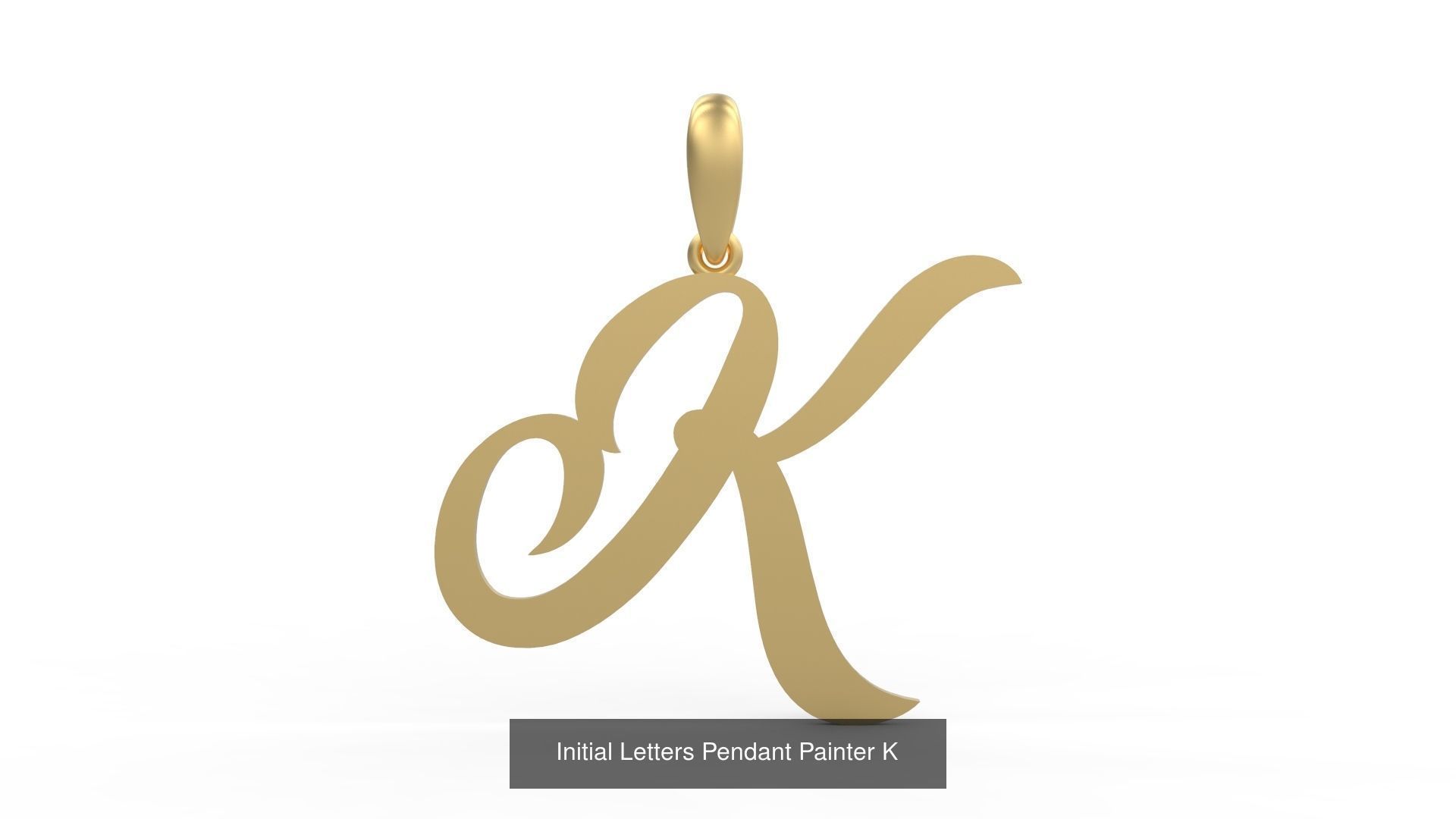 Initial Letters Pendant Alphabets Painter 3D Model Collection_13