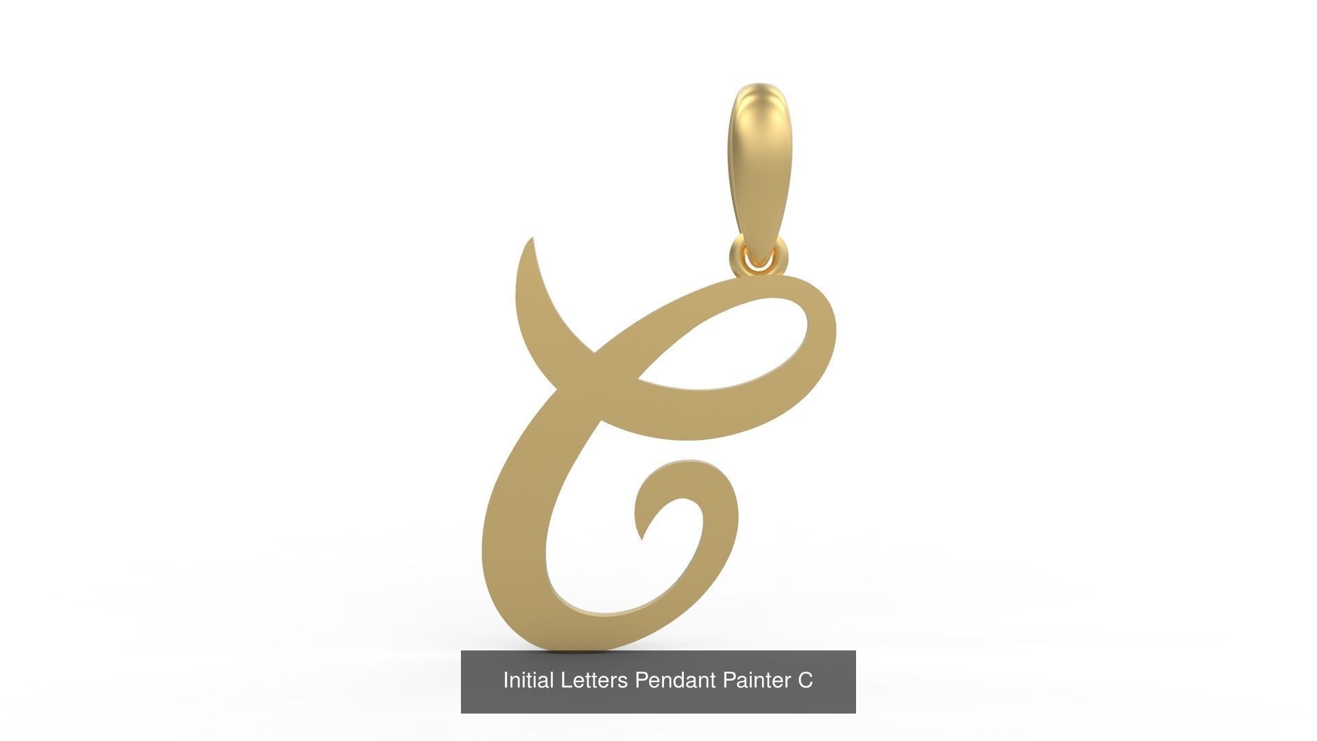 Initial Letters Pendant Alphabets Painter 3D Model Collection_5