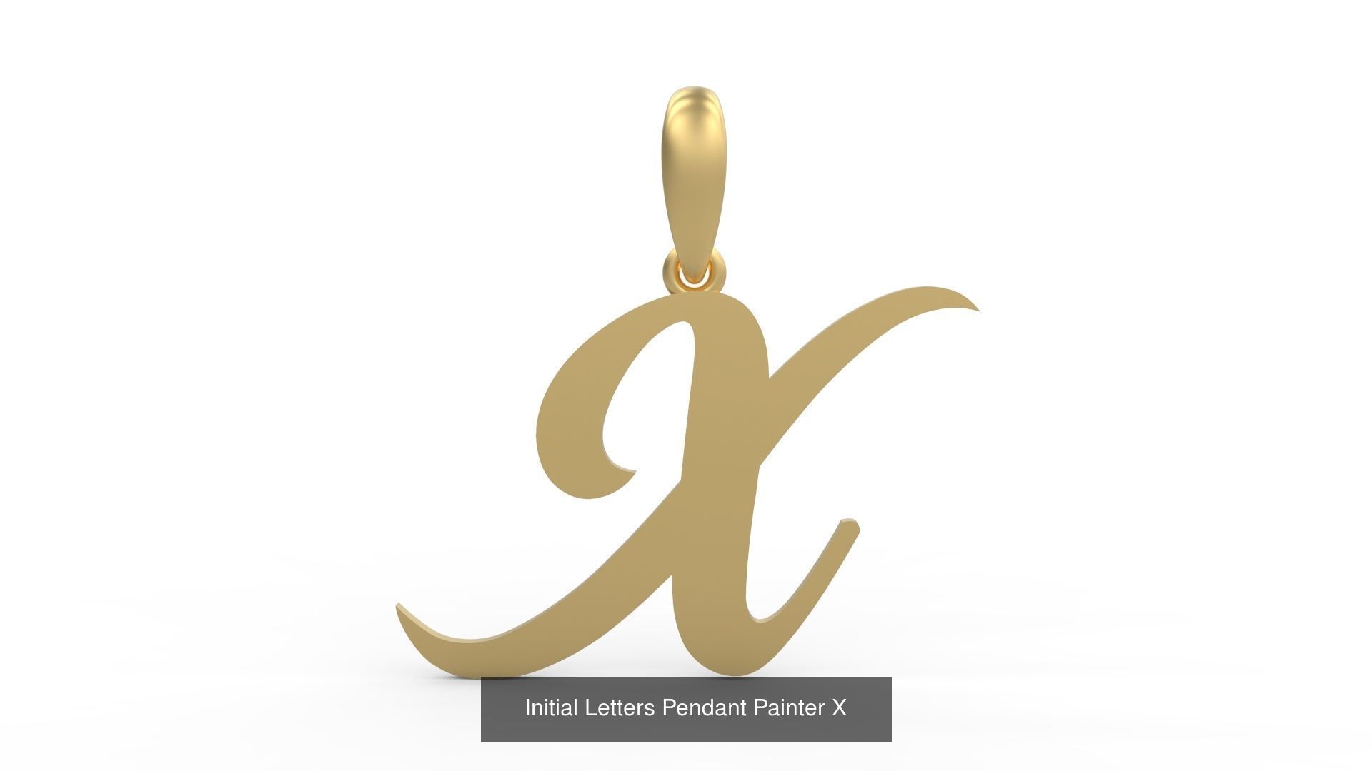 Initial Letters Pendant Alphabets Painter 3D Model Collection_26