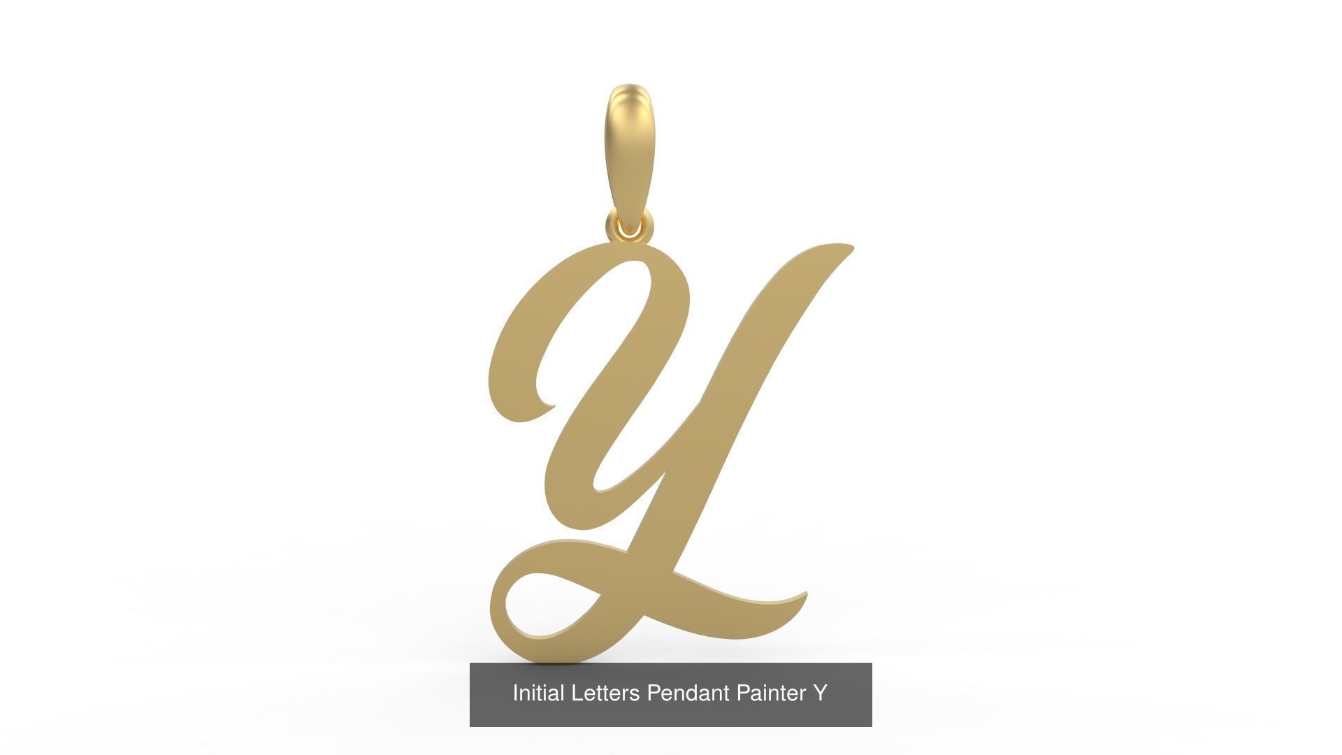 Initial Letters Pendant Alphabets Painter 3D Model Collection_27