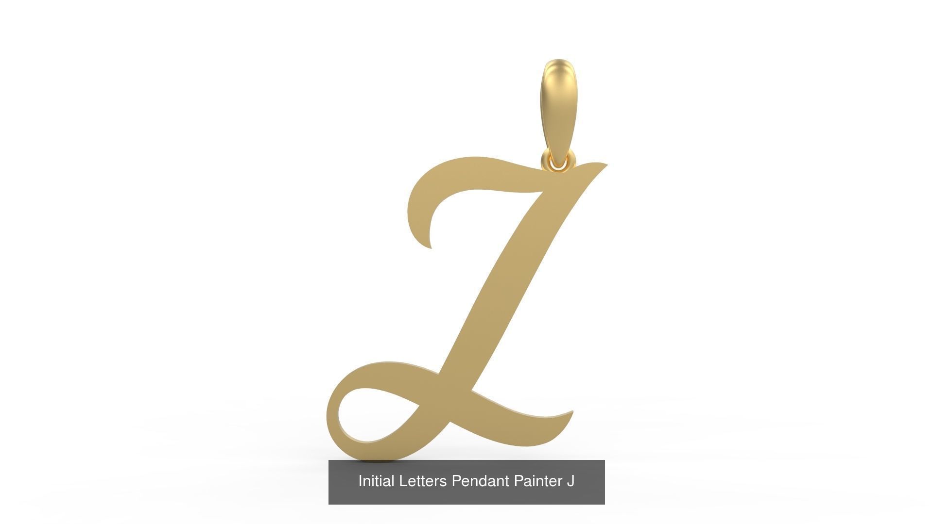 Initial Letters Pendant Alphabets Painter 3D Model Collection_12