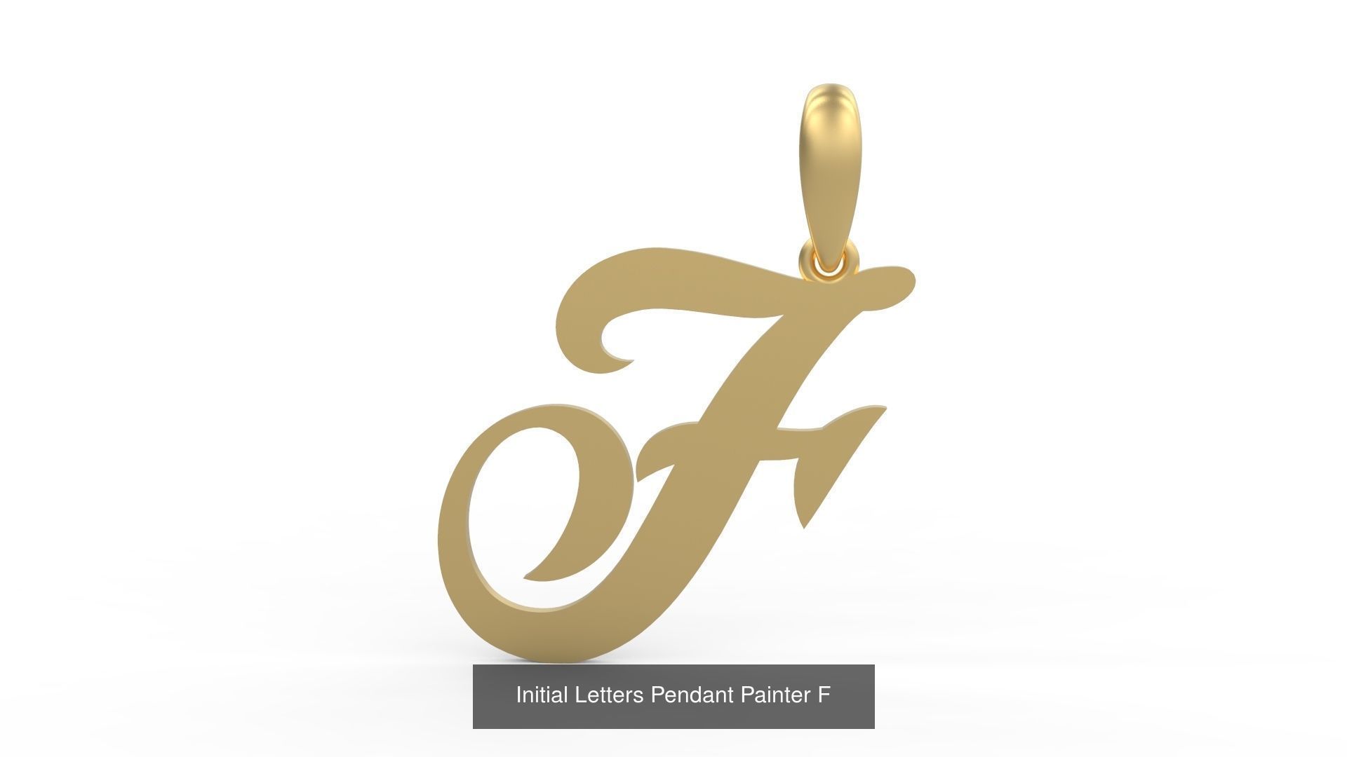 Initial Letters Pendant Alphabets Painter 3D Model Collection_8
