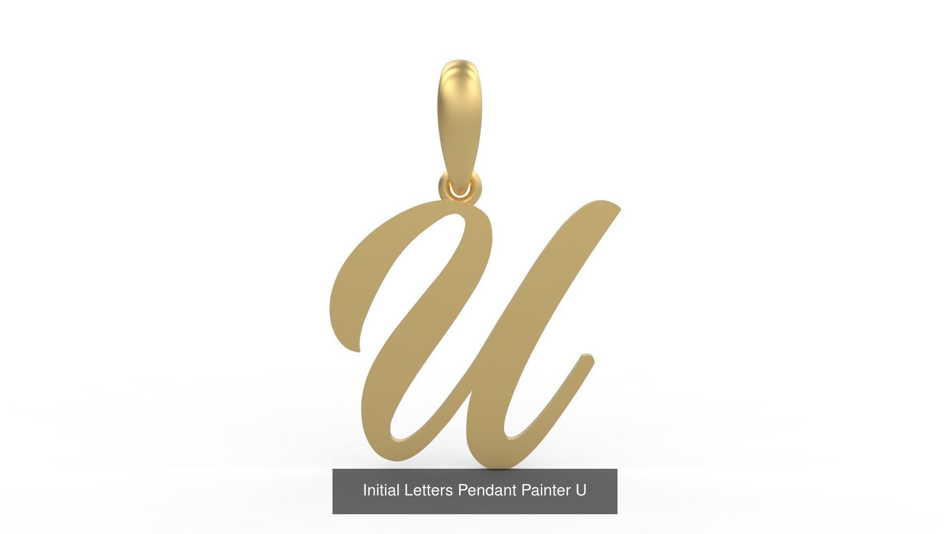 Initial Letters Pendant Alphabets Painter 3D Model Collection_23