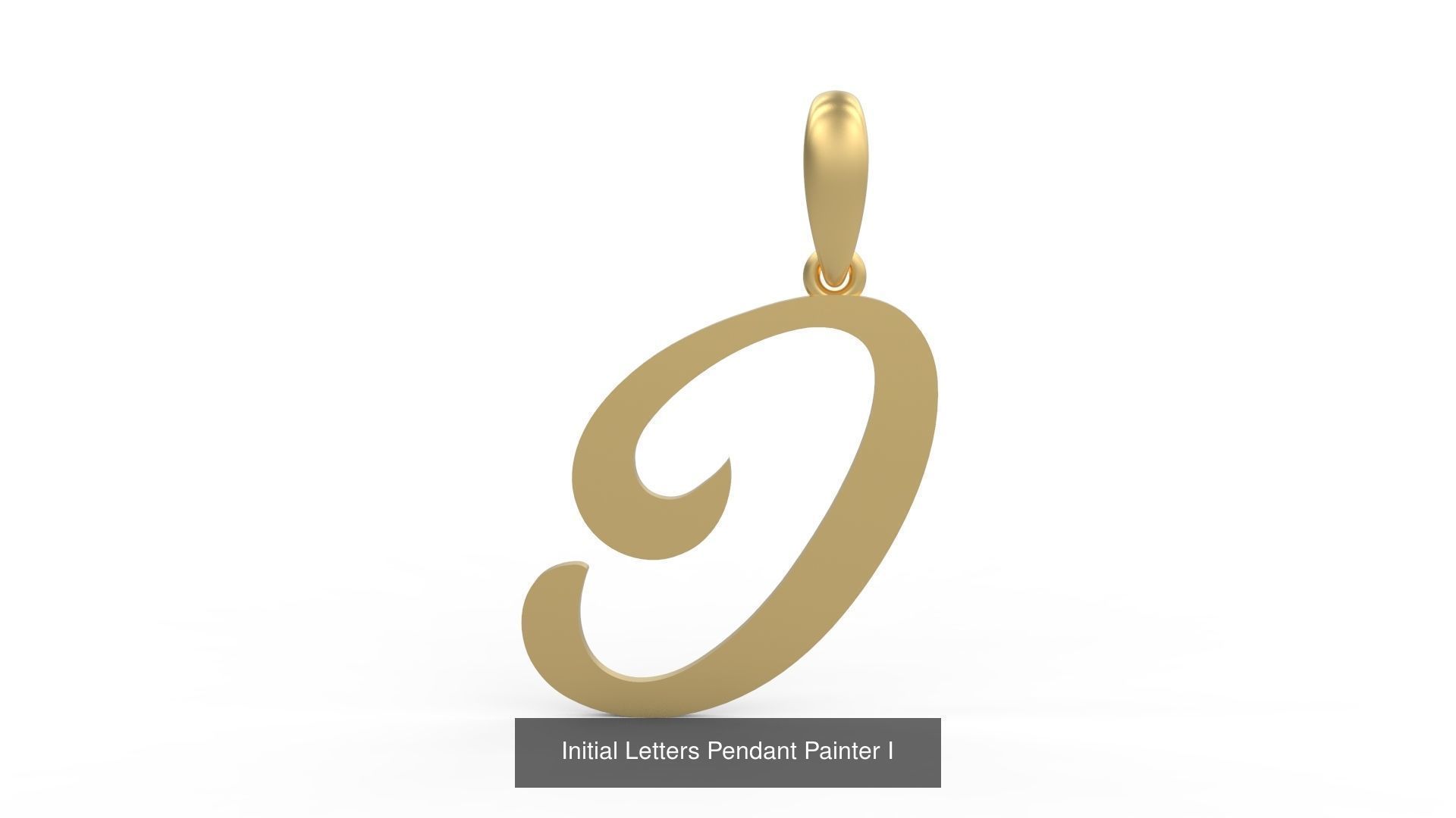 Initial Letters Pendant Alphabets Painter 3D Model Collection_11