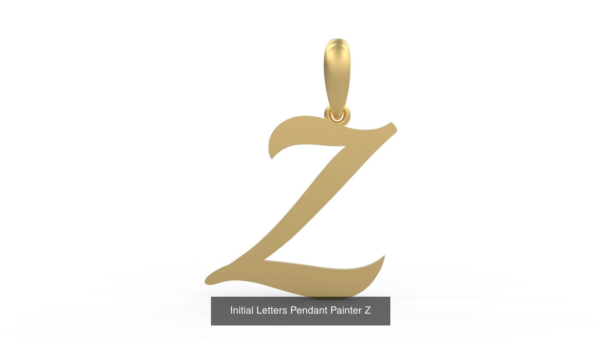 Initial Letters Pendant Alphabets Painter 3D Model Collection_28