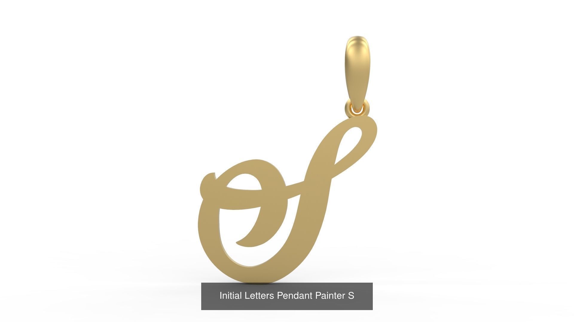 Initial Letters Pendant Alphabets Painter 3D Model Collection_21