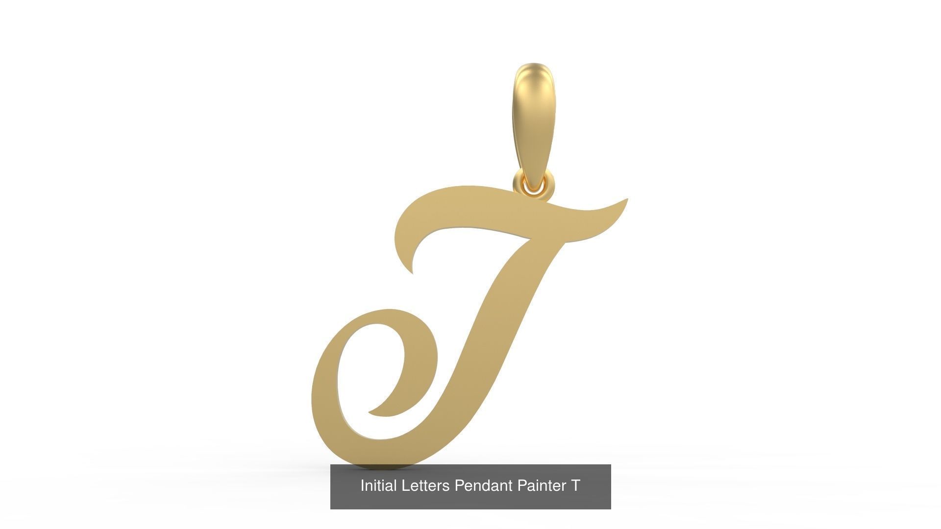 Initial Letters Pendant Alphabets Painter 3D Model Collection_22