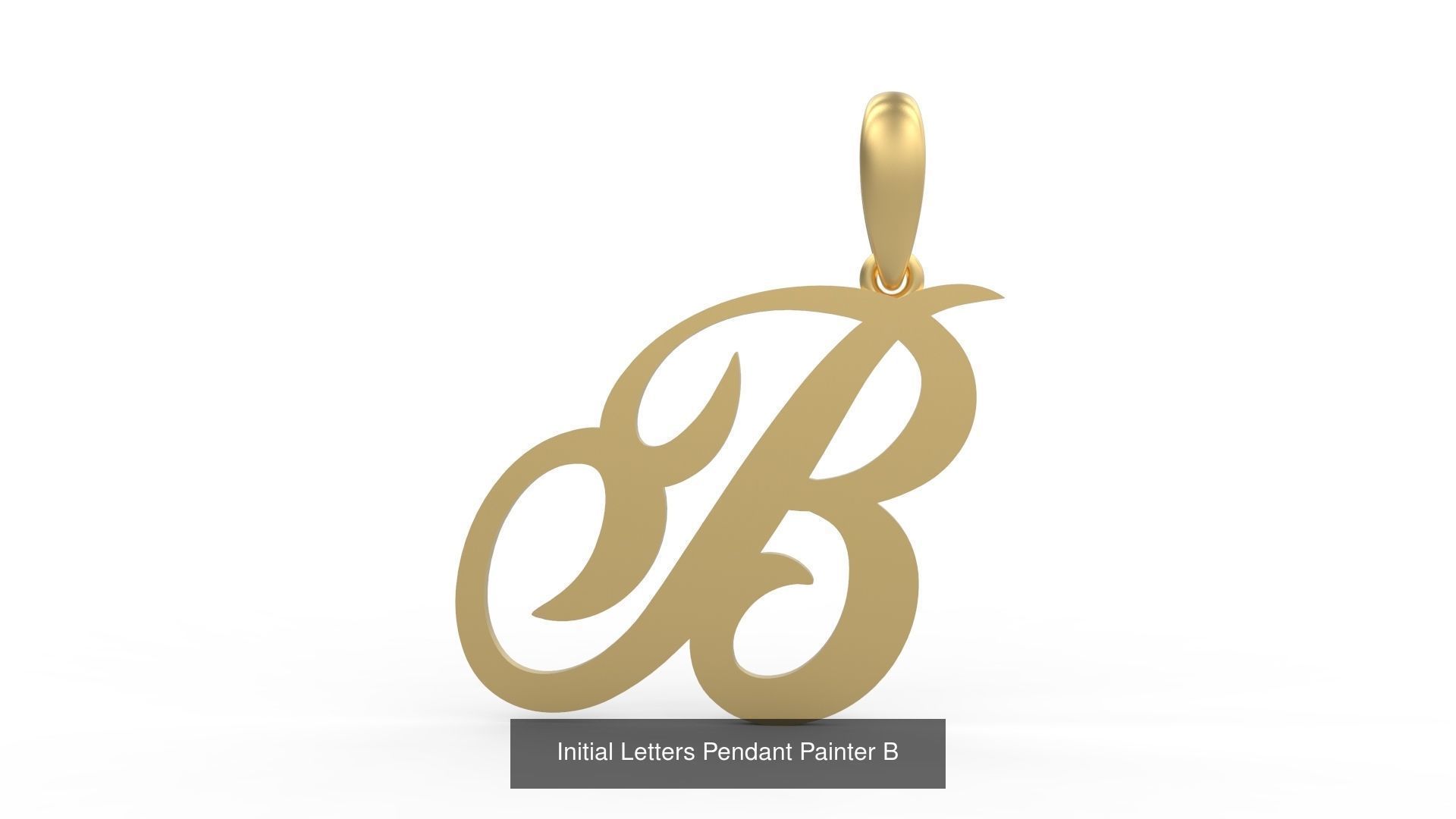 Initial Letters Pendant Alphabets Painter 3D Model Collection_4