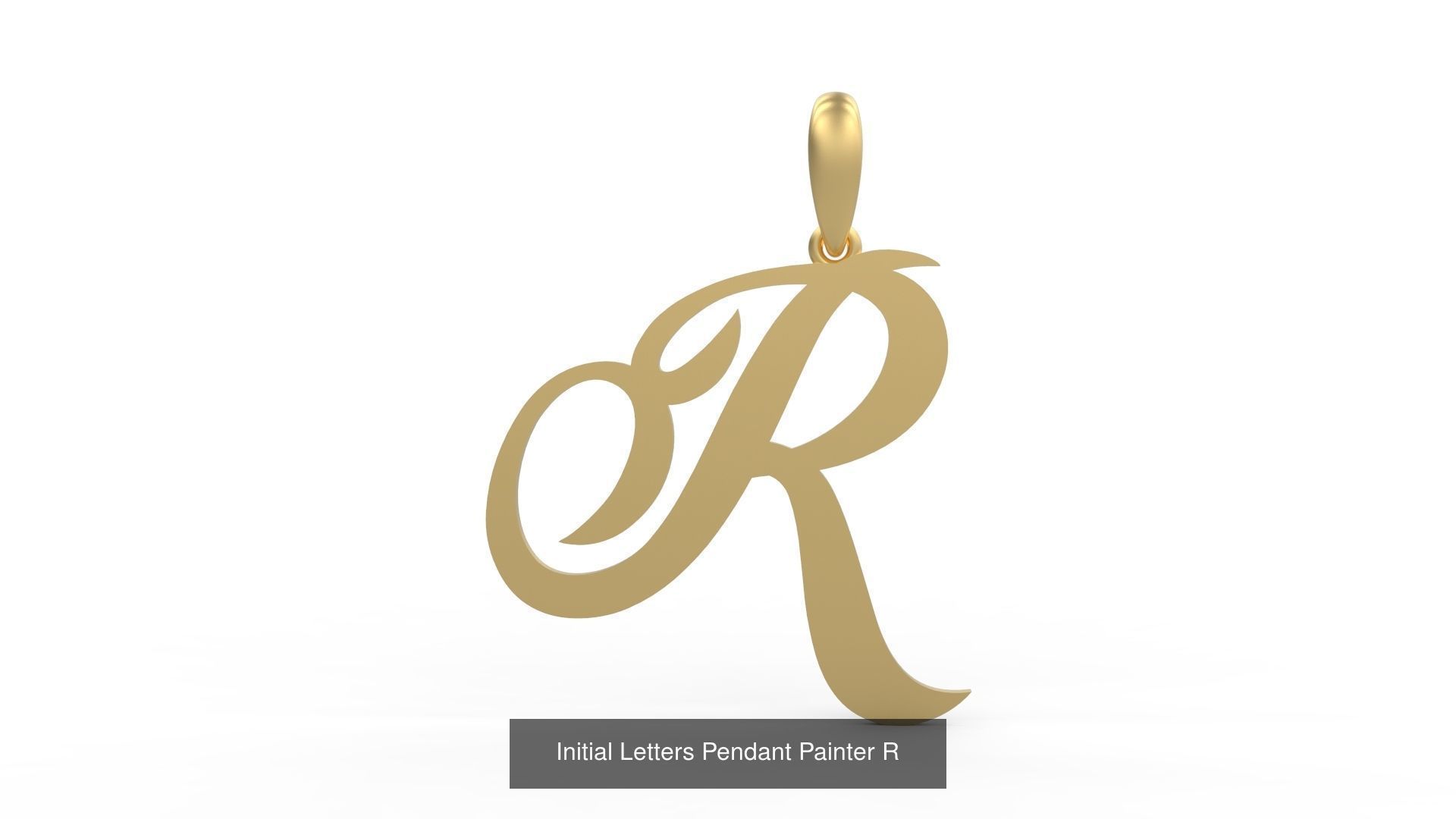 Initial Letters Pendant Alphabets Painter 3D Model Collection_20