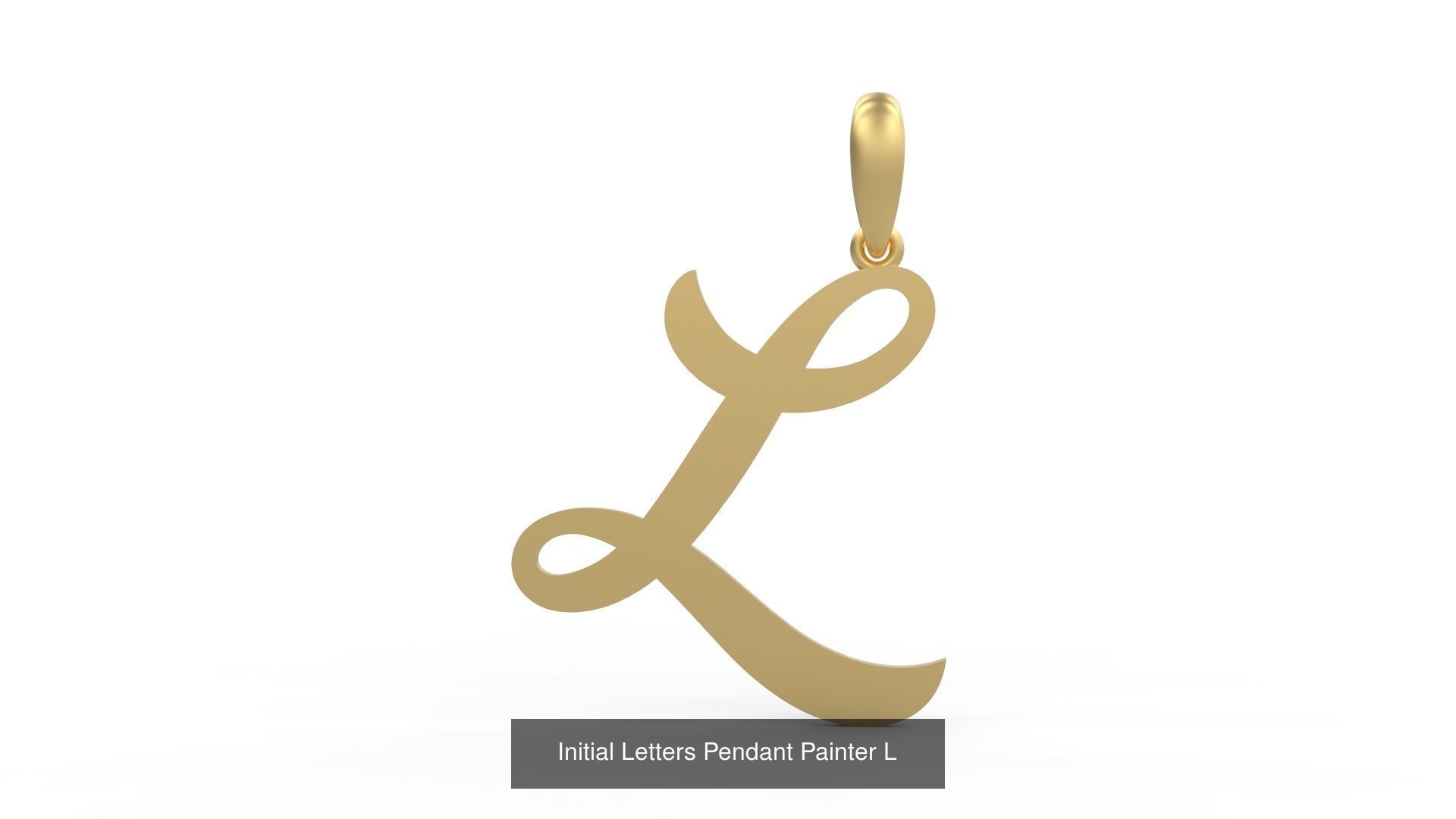 Initial Letters Pendant Alphabets Painter 3D Model Collection_14