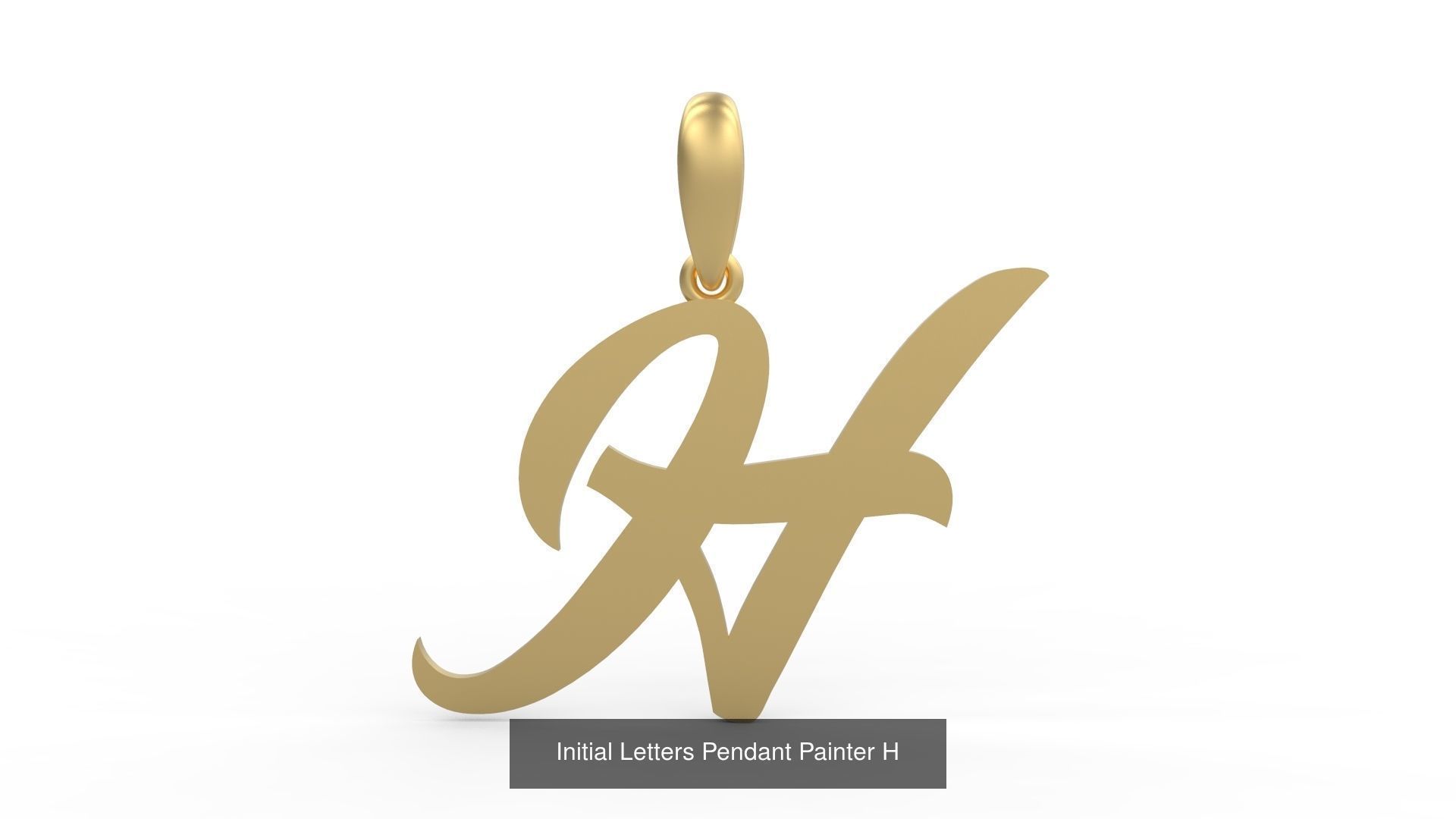 Initial Letters Pendant Alphabets Painter 3D Model Collection_10