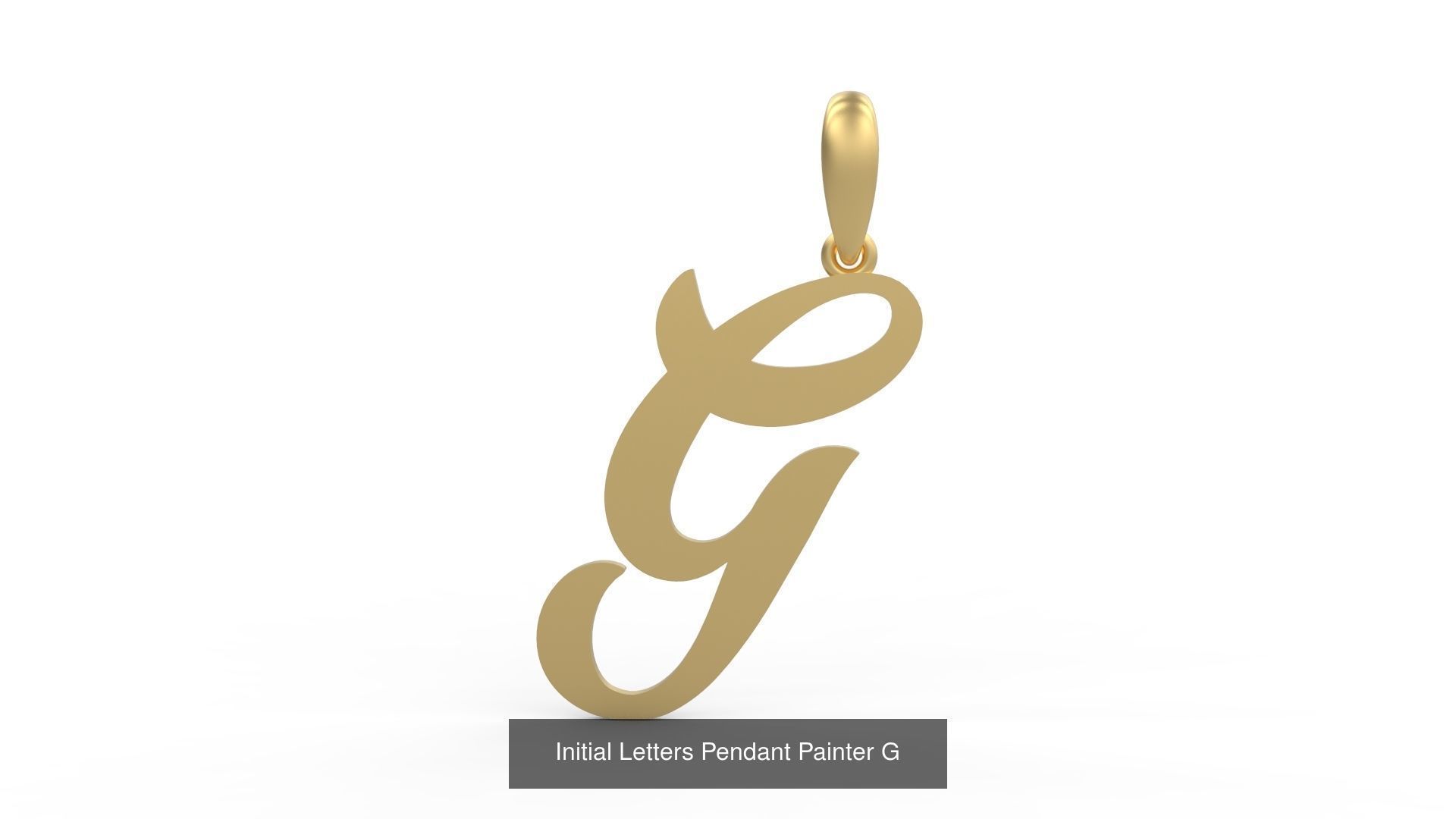 Initial Letters Pendant Alphabets Painter 3D Model Collection_9