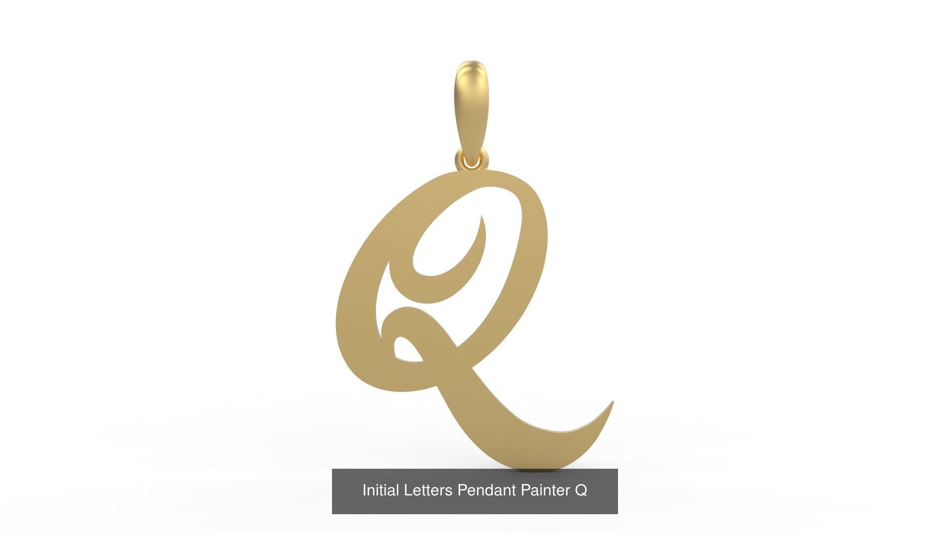 Initial Letters Pendant Alphabets Painter 3D Model Collection_19