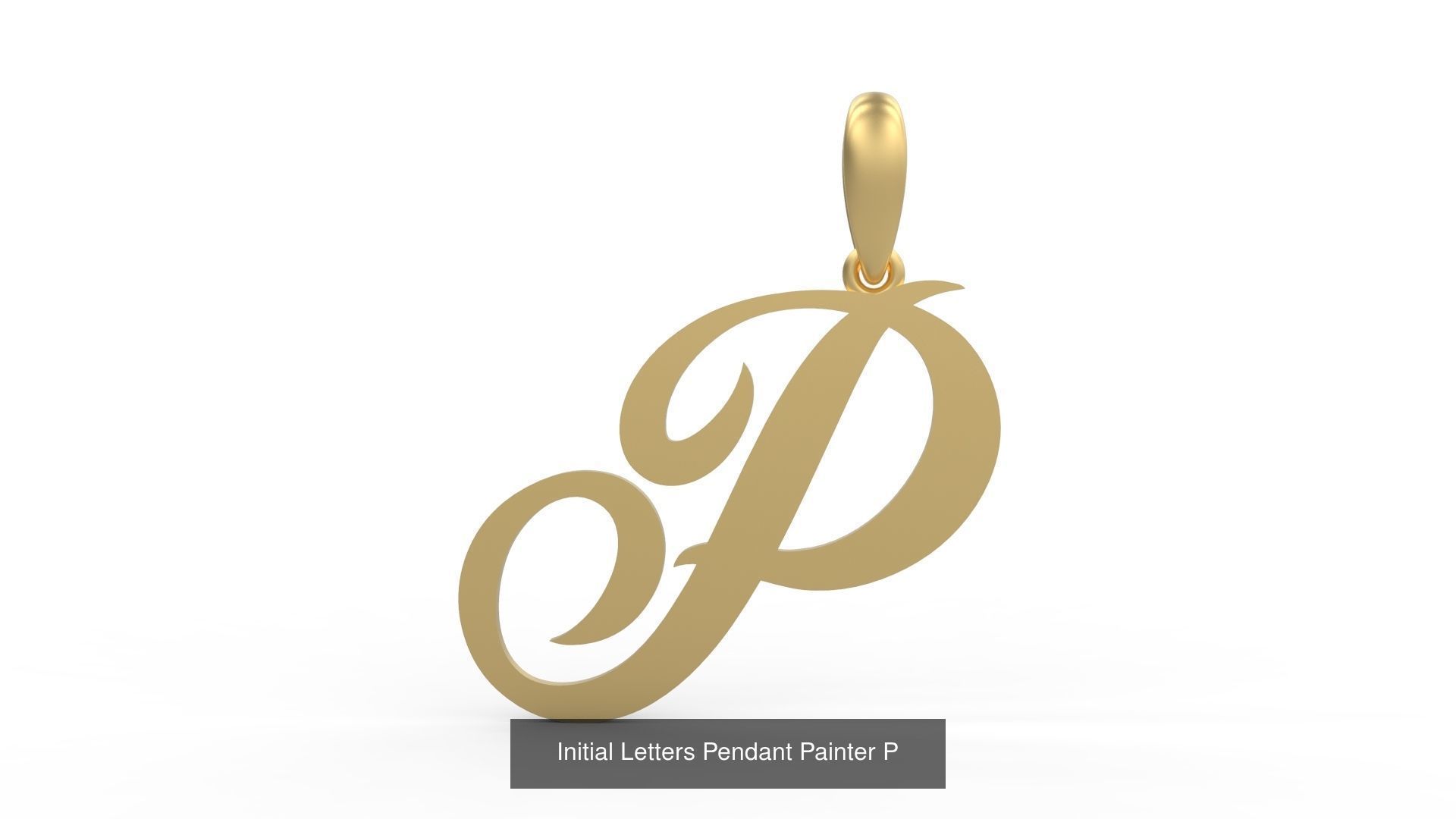Initial Letters Pendant Alphabets Painter 3D Model Collection_18